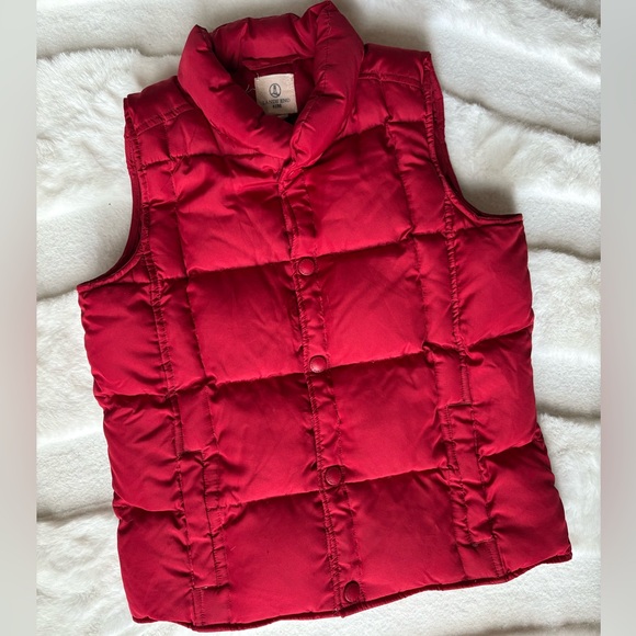 Lands' End Other - Lands End Kids Youth Red Quilted Down & Feathers Filled Puffer Vest